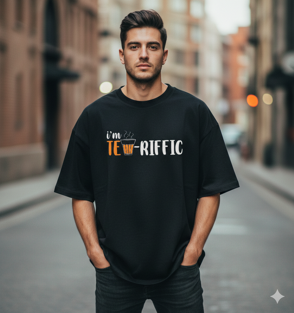 Black tea-riffic style t-shirt