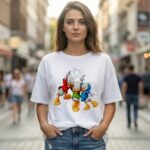 Animated Duck High-Five Graphic Tee