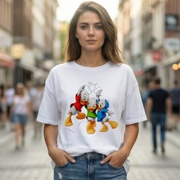 Animated Duck High-Five Graphic Tee