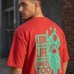"Save A Life" Oversized Biker Tee
