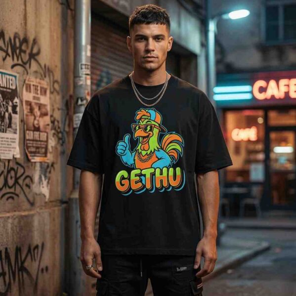 Gethu Streetwear Oversized T-Shirt – Urban Tamil Graphic Tee