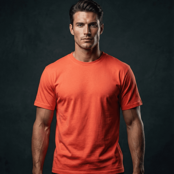 Plain regular fit premium Tee – Red