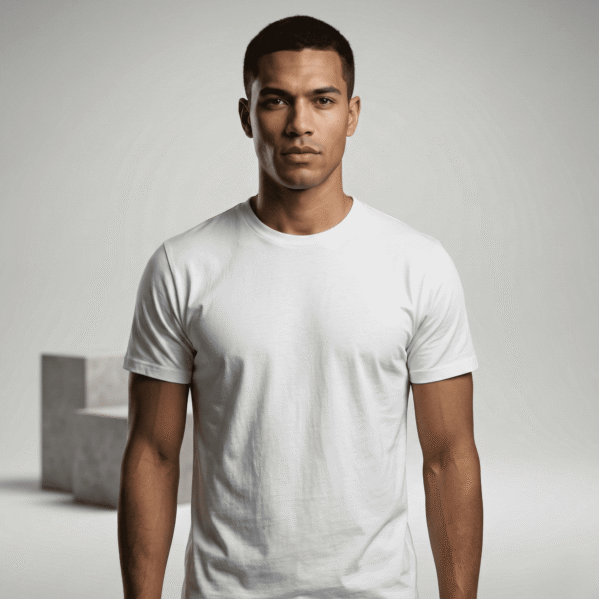 Plain regular fit premium Tee – White