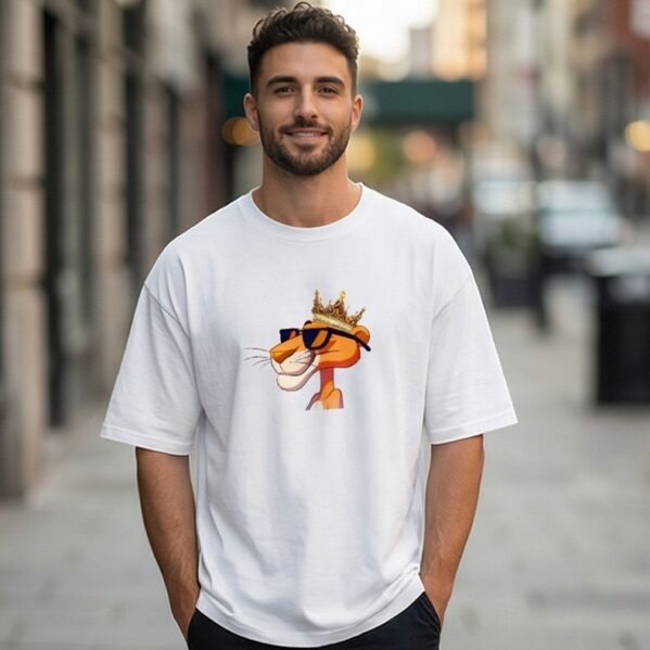 "Be Useless" Sarcastic Lion Graphic Oversized T-Shirt – Premium Streetwear